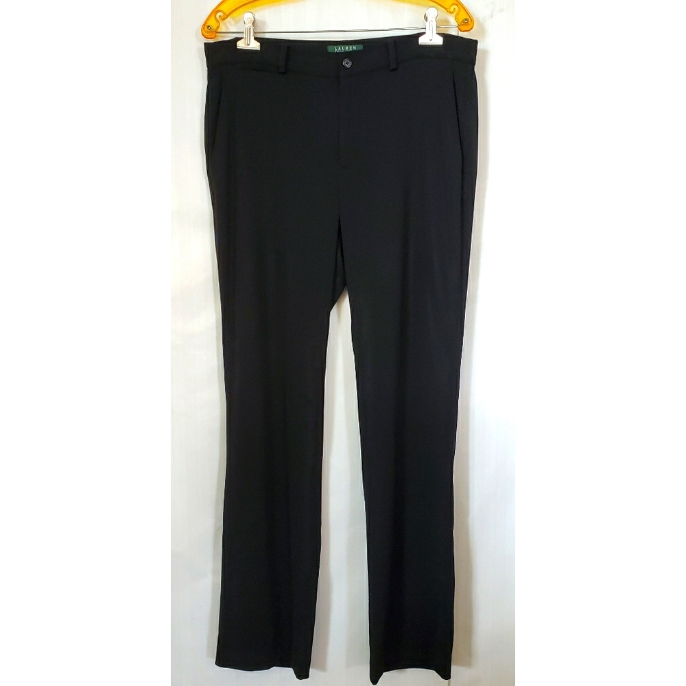 EUC Ladies 12 Ralph Lauren Cameron Black Trousers
